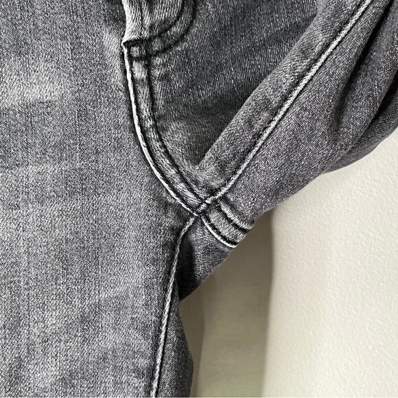 Anine Bing Jeans Size 24 Distressed Skinny Raw Hem Washed Gray Women’s - Picture 11 of 14